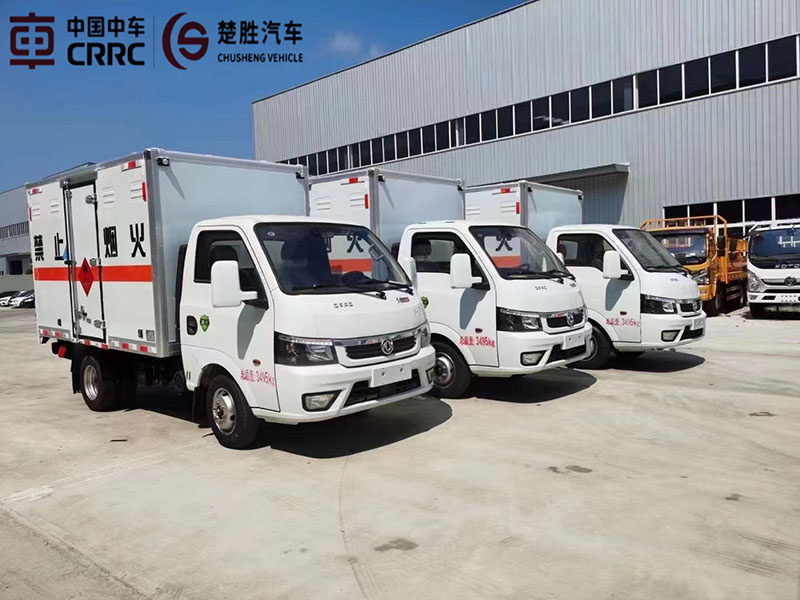 气瓶运输车属于几类危险品厢式车？楚胜危险品厢式车厂